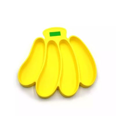 شراء الحديث الموز على شكل سيليكون صينية الطفل شفط الذاتي التغذية BPA الحرة حسب الطلب online manufacture