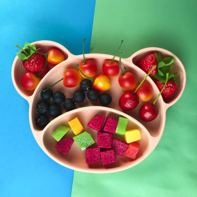 شراء تغذية الطفل Bpa الحرة سيليكون شفط لوحة الساخن بيع مخصص شكل الدب online manufacture