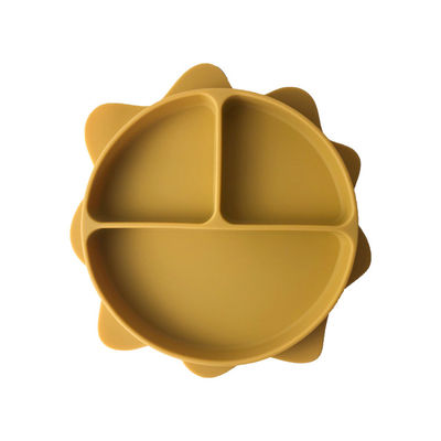 شراء BPA الحرة الطفل شفط سيليكون لوحة صديقة للبيئة تغذية السلطانيات على شكل الشمس online manufacture