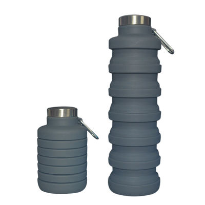 شراء New Item Custom Logo 700ml Drink Bottle Black Silicone Water Bottle Collapsible online manufacture