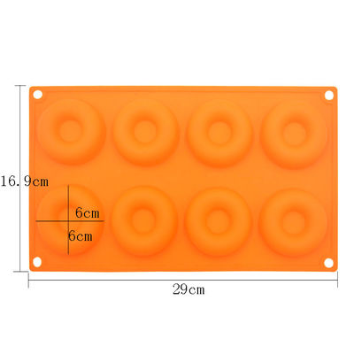 8 تجويف 3D سيليكون قوالب الكيك دونات شكل مخصص قوالب الصابون