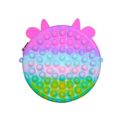 DIY Fashion Cartoon Mini Kids Fidget Cute Chain Silicone Wallet Bag For Little Girl