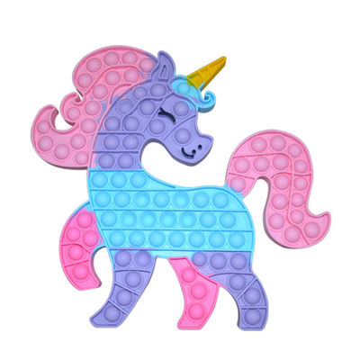 Unicorn Penguin Desktop Puzzle Kids سيليكون ألعاب تعليمية ضغط الضغط