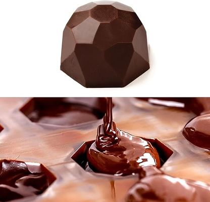 MHC الصلب البلاستيكية الصغيرة الشوكولاته العفن المعجنات Bpa الحرة الصف الغذائي السيليكون